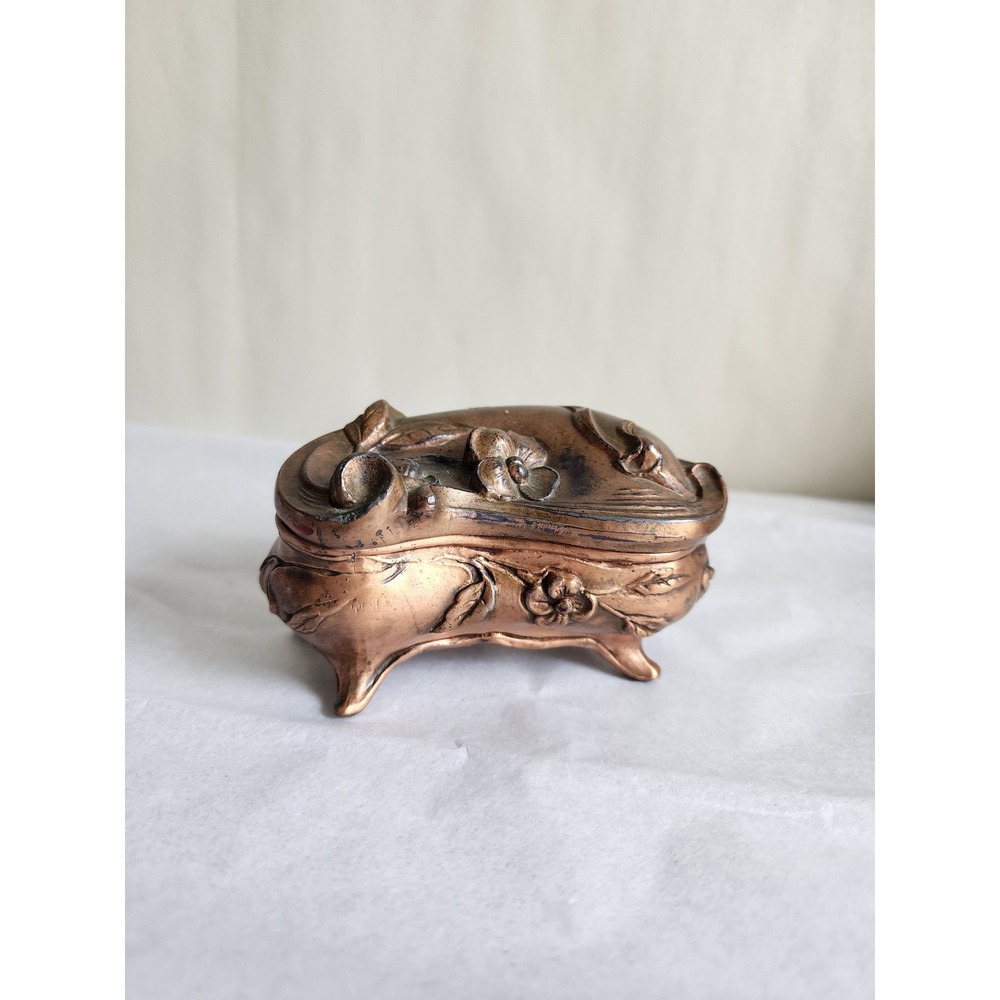 Antique Art Nouveau NB Rogers S.P. Co Floral Jewelry Casket Trinket Box 934 936